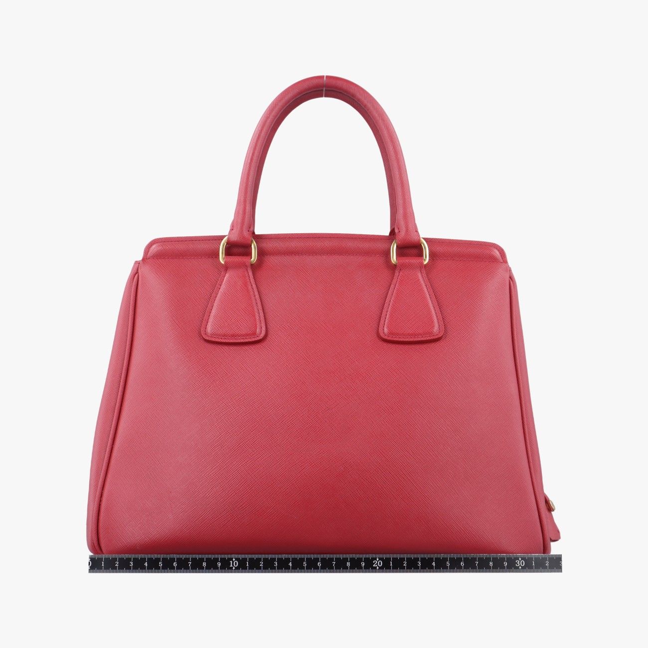 プラダPrada三角ロゴレッドサフィアーノレザーBN24027 1 - メルカリ