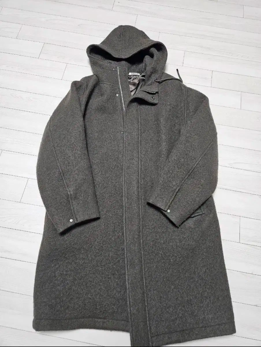 AURALEE オーラリー アルパカ ブラッシュド フード コート