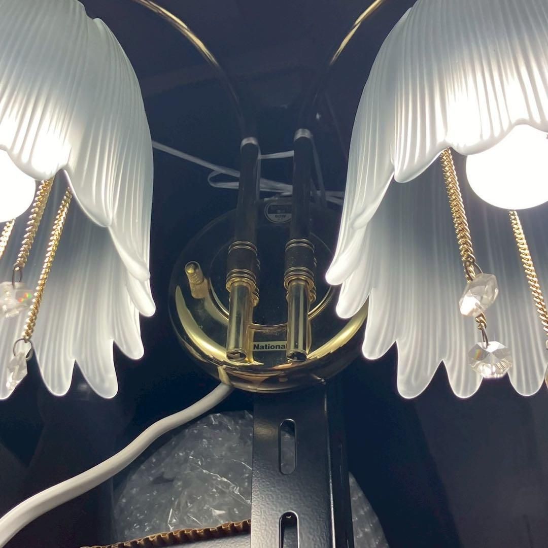 ナショナル シャンデリア 2灯 ウォールライト レトロ アンティーク