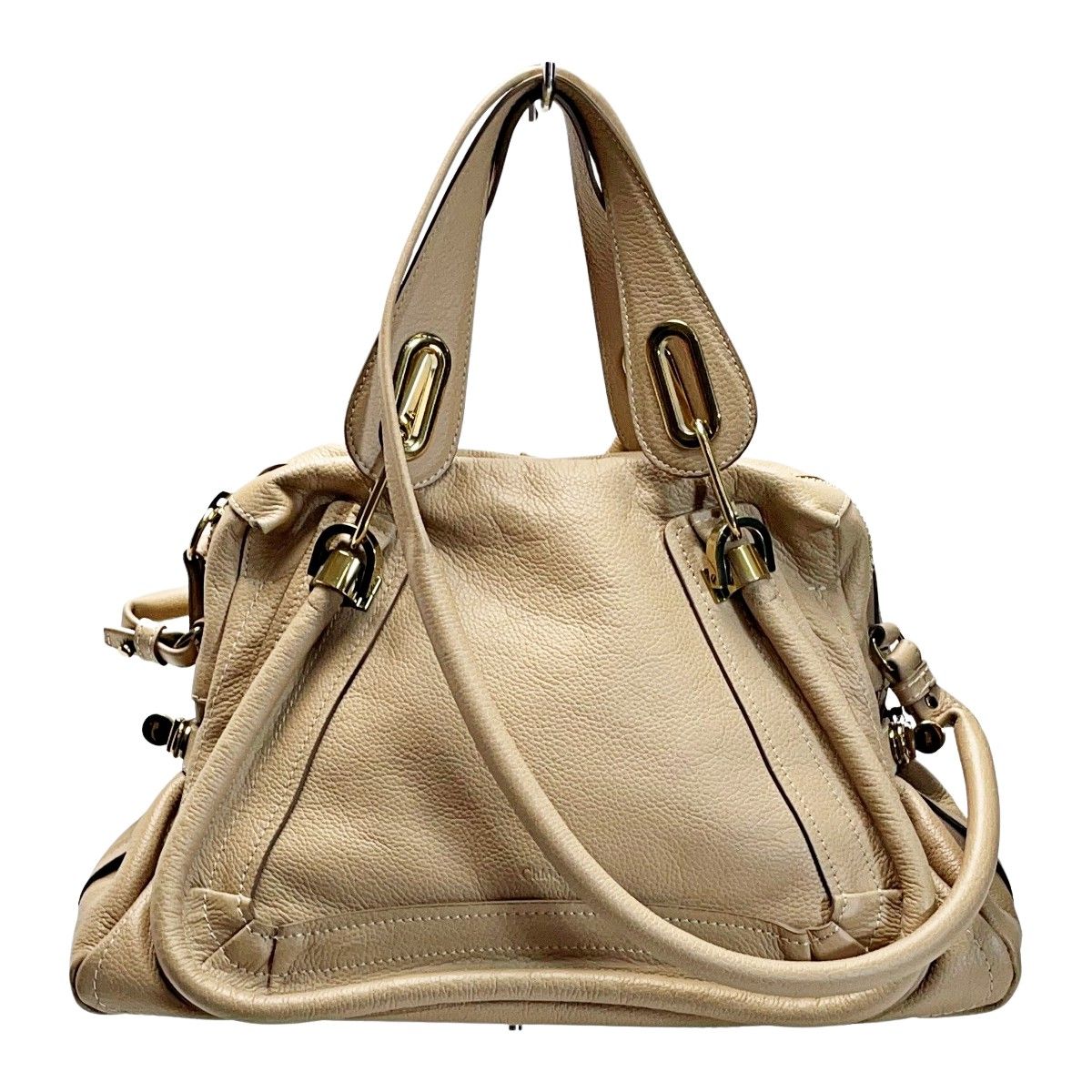 Chloe クロエ パラティ ベージュ 2WAYバッグ レザー レディース 