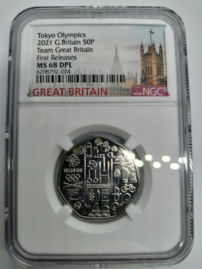 NGC MS68 DPL 2021 東京オリンピックイギリスチーム 50P NGC MS68 DPL 2021 東京オリンピックイギリスチーム 50P - メルカリ