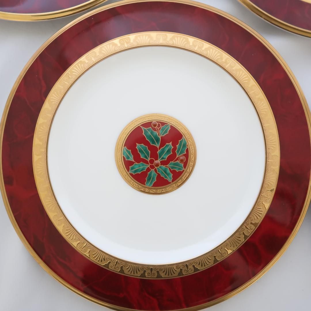 ノリタケ ヘミングウェイ クリスマス プレート 22cm ５枚セット