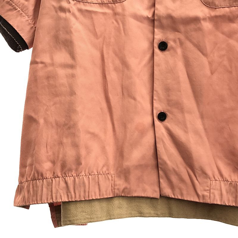 ウェア・シャツ 22ss sacai Cotton Twill Bowling Shirt sacai / サカイ | 2022SS | Cotton Twill Bowling Shirt ロゴ刺しゅう