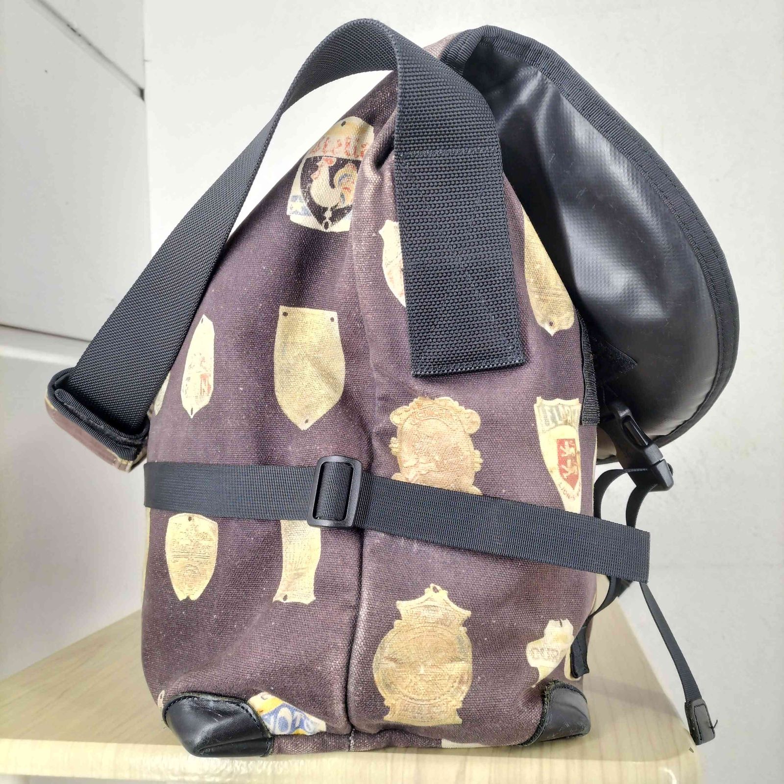 ポーター PORTER BROWN by 2-tacs 総柄メッセンジャーバッグ メンズ 表記無