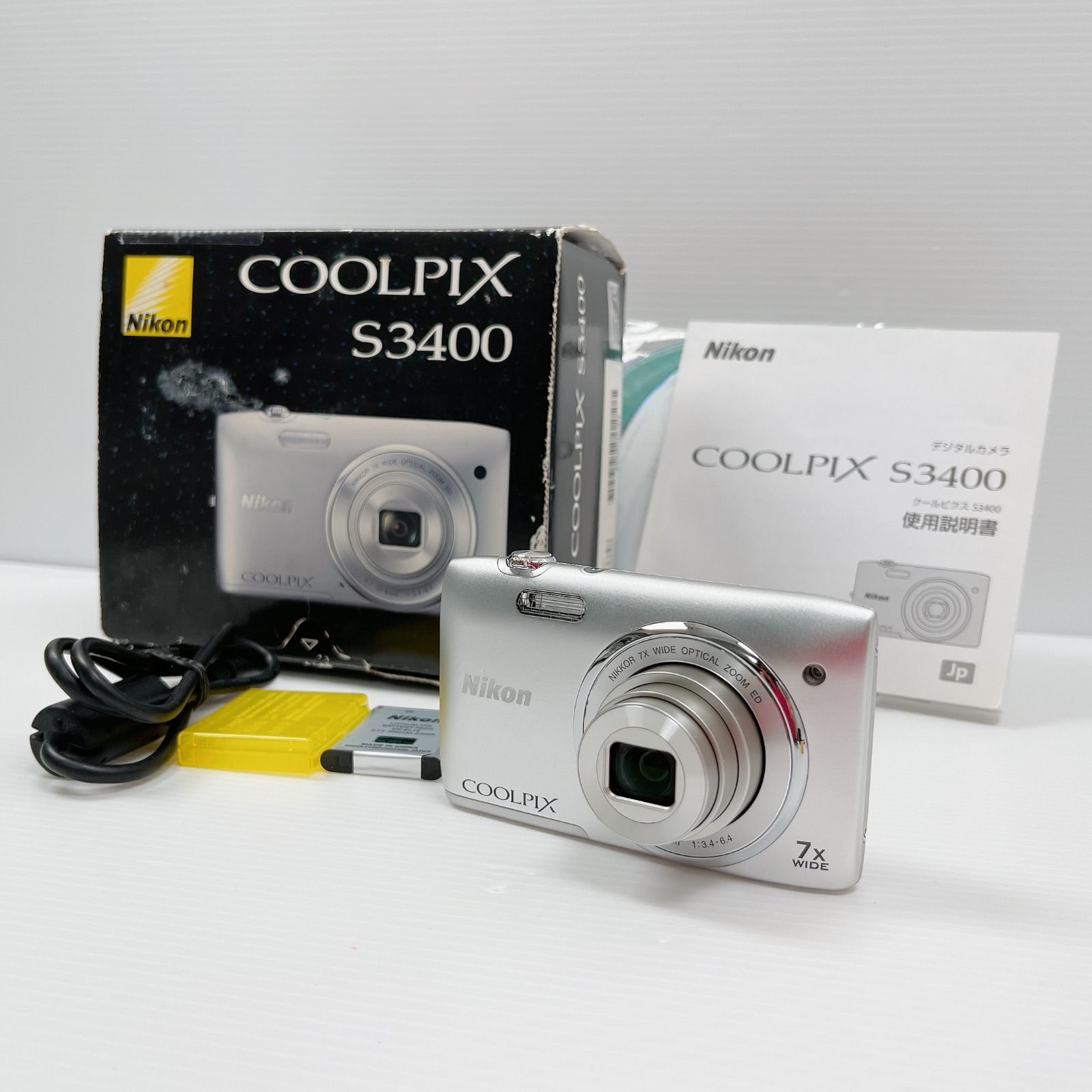 極美品 ニコン デジカメ Nikon COOLPIX S3400 動作確認済み nikon