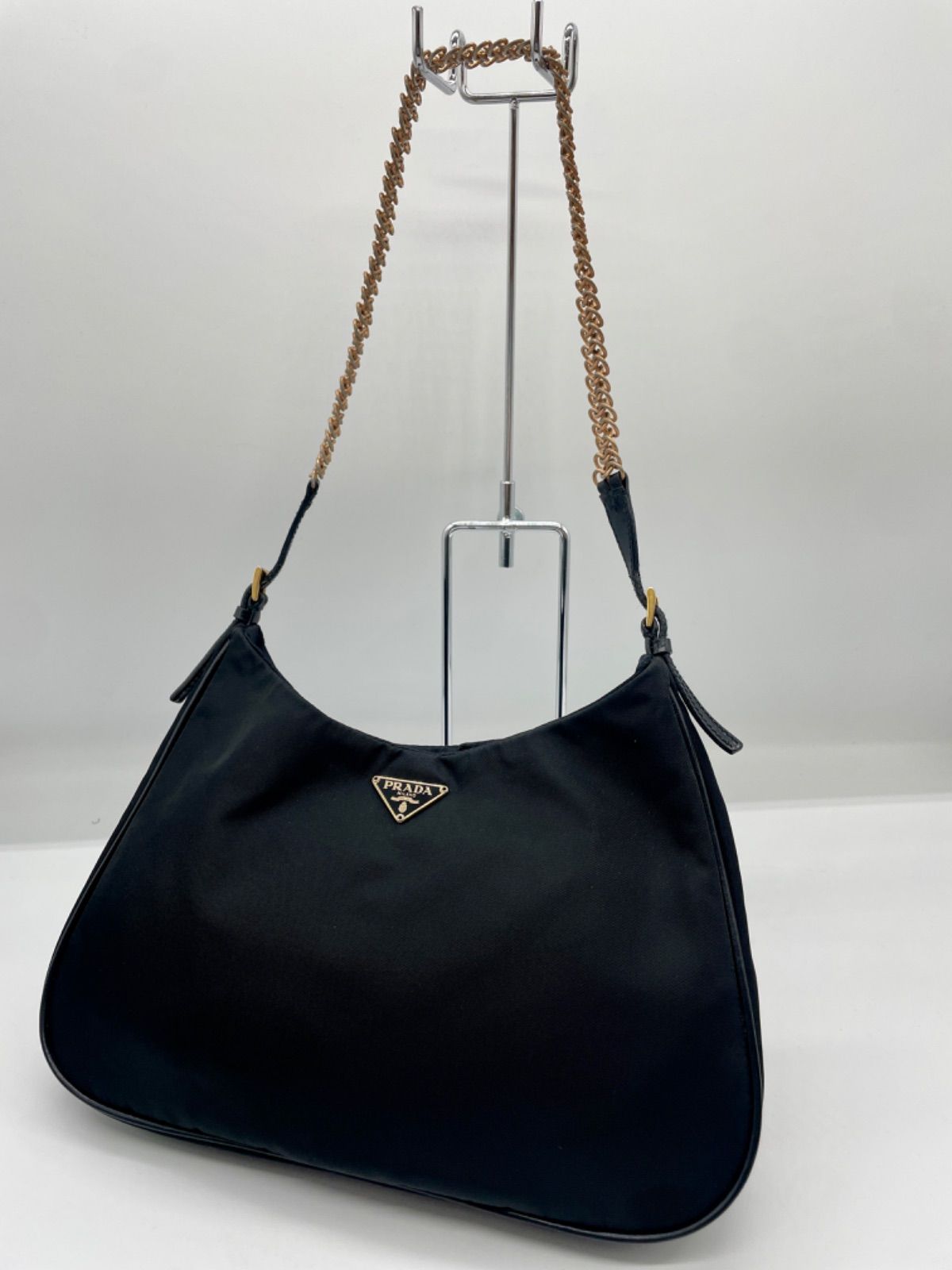 PRADA プラダ ハンドバッグ アクセサリーポーチ ナイロン レザー 