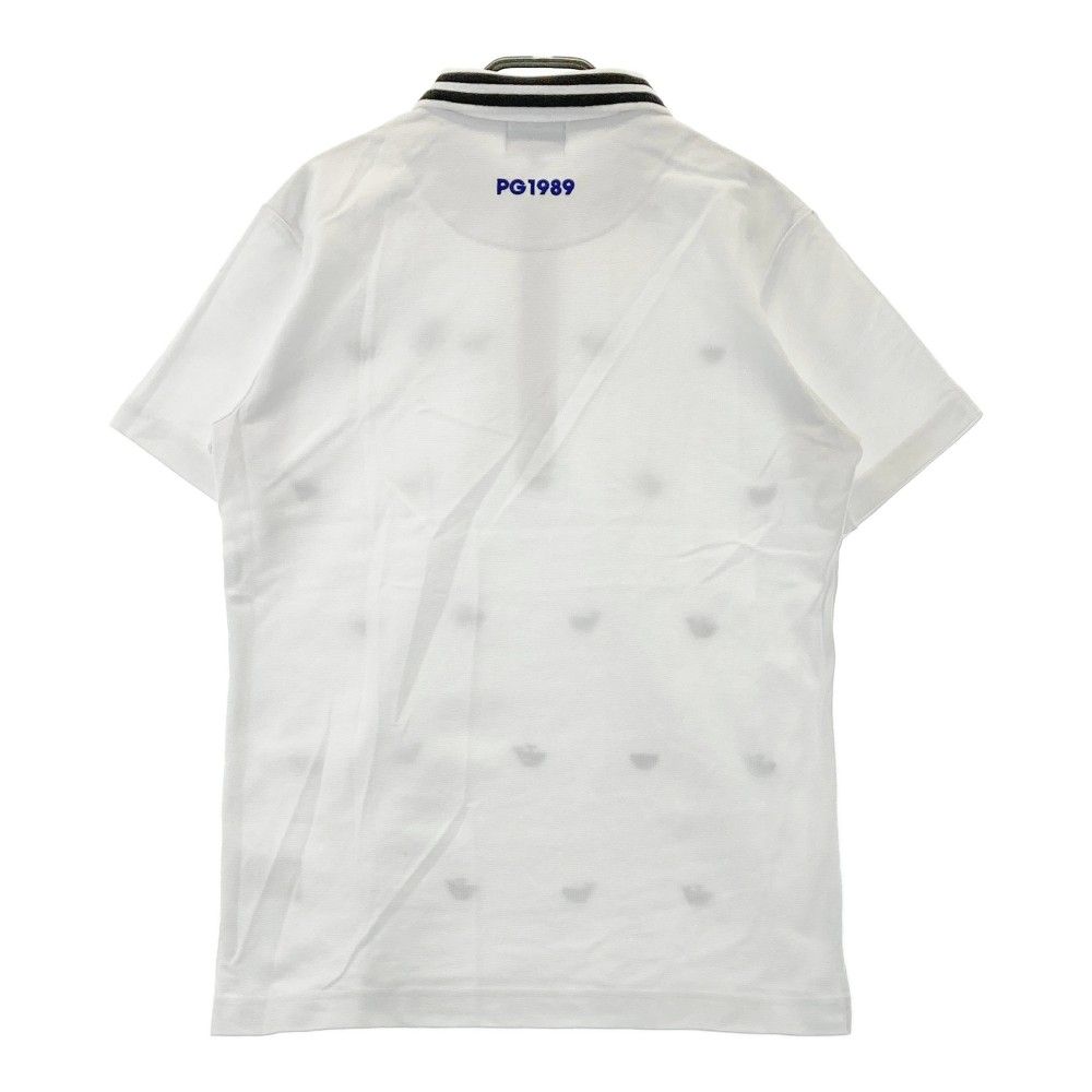 サイズ：5 PEARLY GATES パーリーゲイツ 半袖ポロシャツ 刺繍 総柄