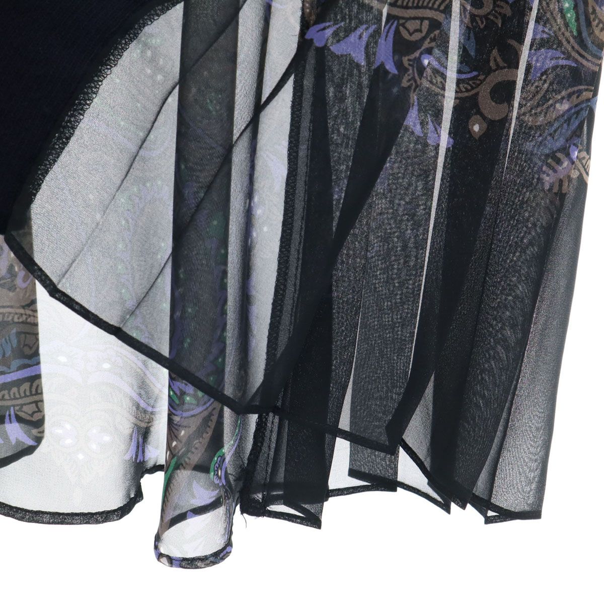 未使用 Sacai サカイ 半袖 ニット 1 ネイビー系 レディース 古着