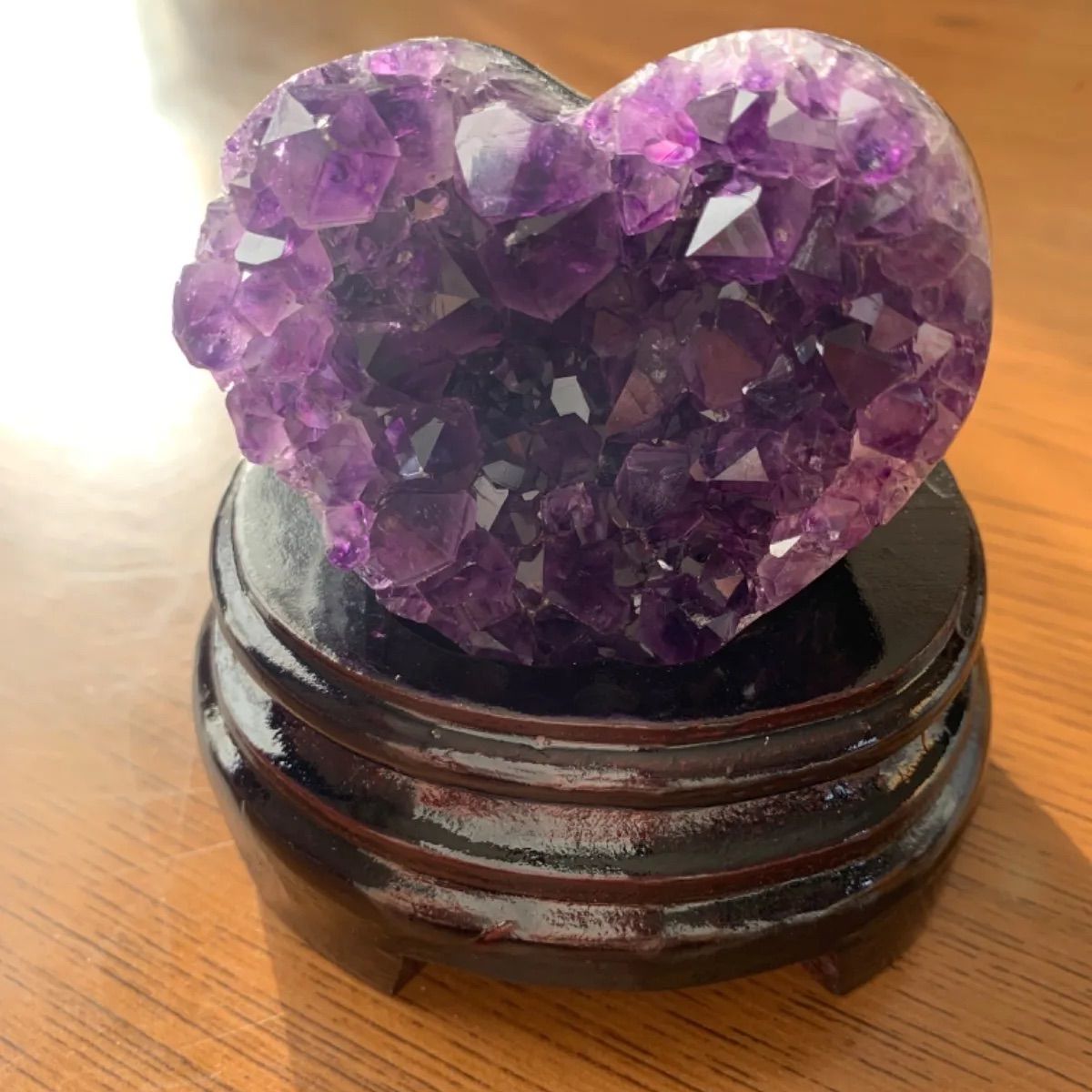 【極上コレクション級】大型　ウルグアイ産　アメジスト　ハート型　クラスター　原石 ウルグアイ産アメジストハートクラスター 極上コレクション級】大型