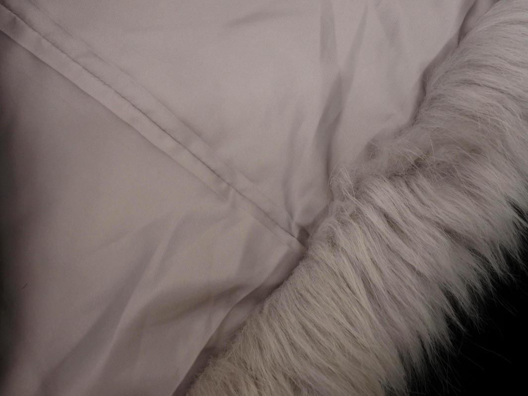 snidel スナイデル フェイクファー 付き ダッフル コート size1 ライトグレー ◎レディース