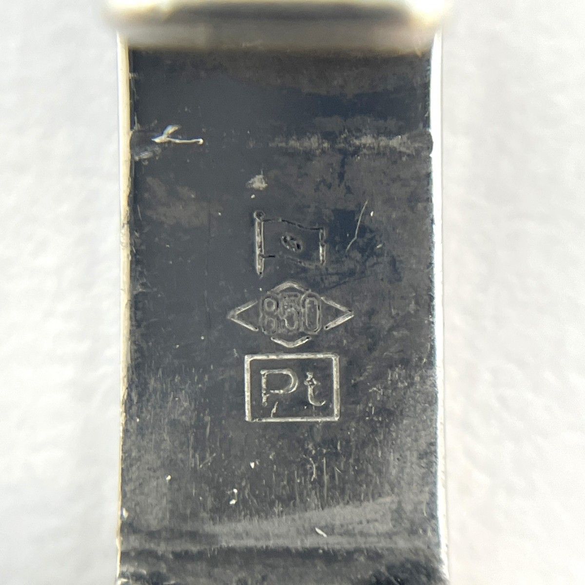 5khe004】喜平 ブレスレット Pt850 プラチナ トリプル 12面 20.7cm  