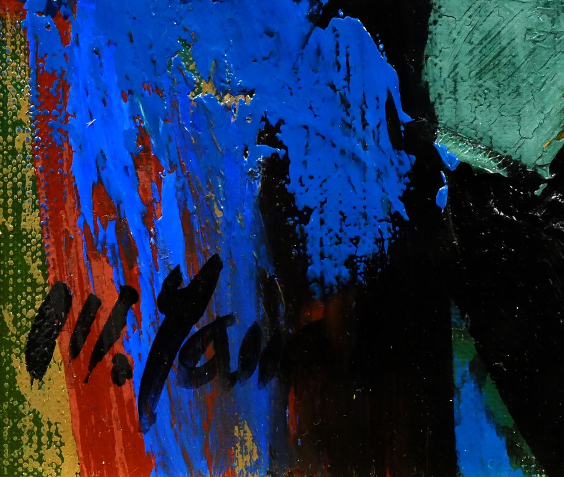 田辺 三重松「薔薇」油絵・F4号 行動美術協会創立会員 全道展創立会員