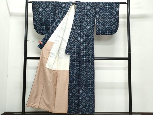 平和屋着物○久留米絣 花菱文 綿 逸品 CAAZ1159vf - メルカリ