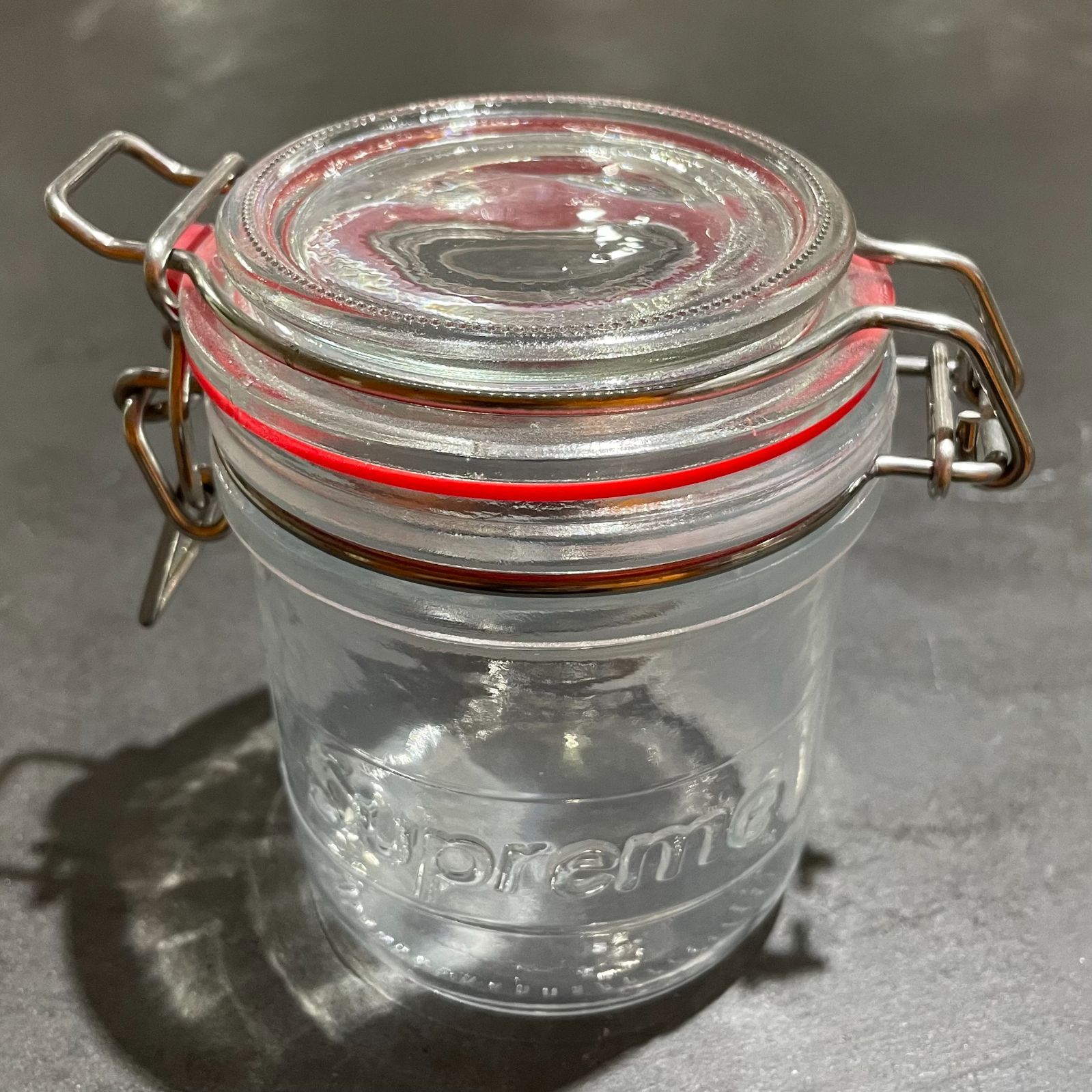 SUPREME シュプリーム 瓶 ガラス メイソンジャー 2個セット-