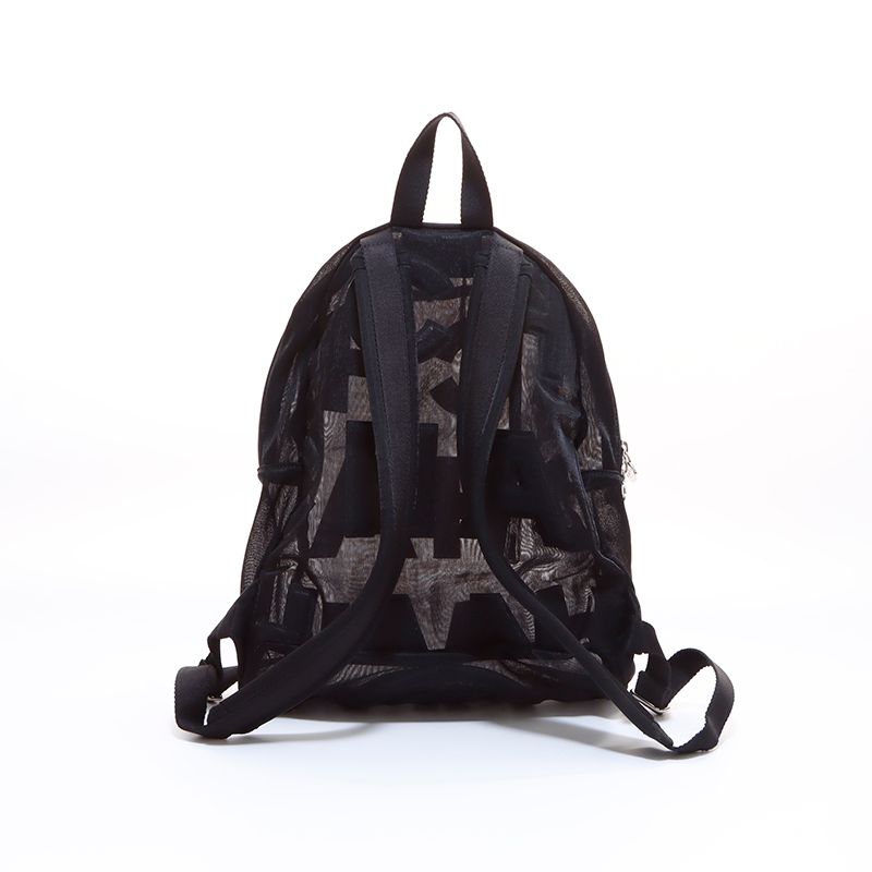 ☆トレンドのメッシュ☆ 【CHANEL】 バックパック リュック 黒 Backpack, Mesh, shiny lambskin & gold-tone metal, black