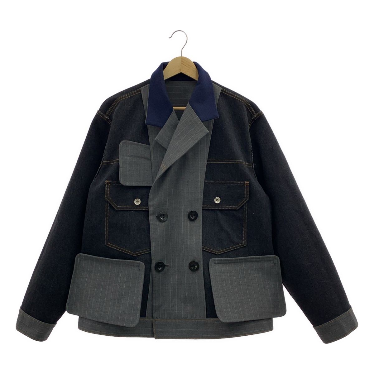 美品】 sacai / サカイ | 2024SS | Chalk Stripe Bonding Jacket 
