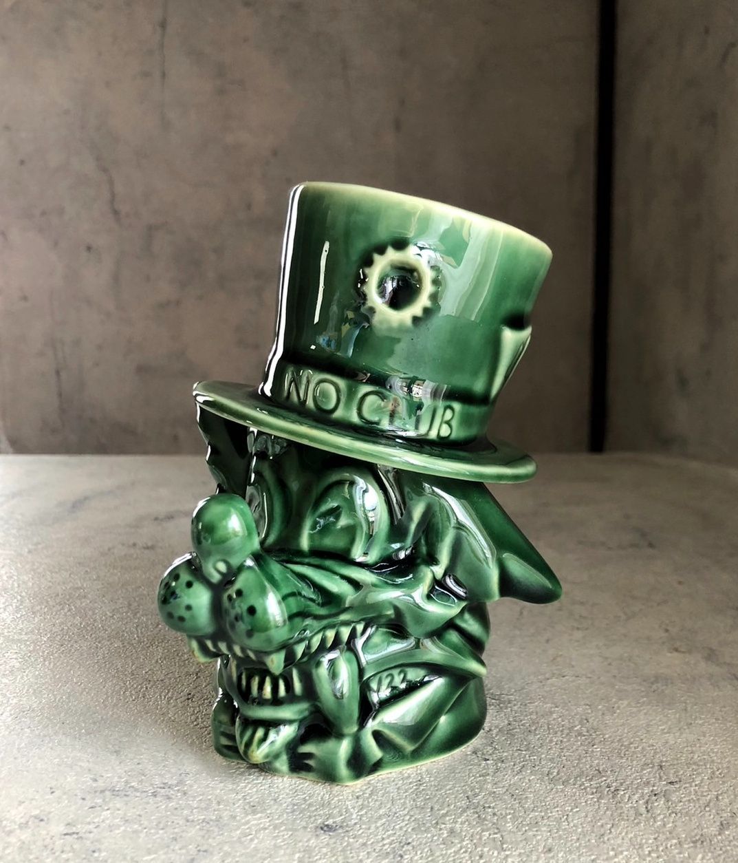 ●ViSE REDTAiL×BLACKBOOTS CERAMICS バイス レッドテイル 雷狼MUG＆鉢植え用陶器ハット グリーン 織部 陶器 マグカップ 鉢植え 多肉植物 サボテン