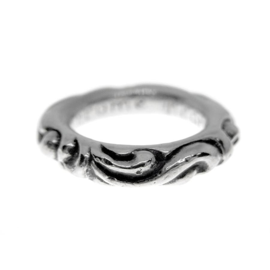クロムハーツ CHROME HEARTS 【 SCRL BAND 】 スクロールバンド シルバー リング　w21172