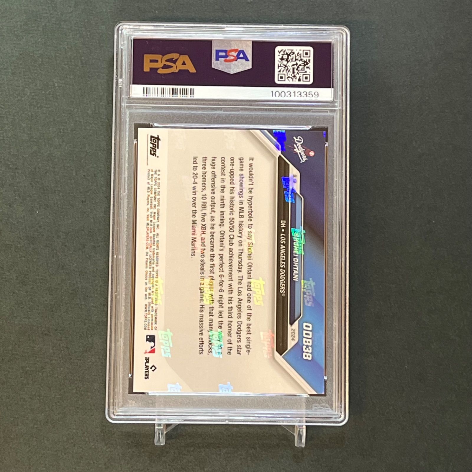 祝開幕！割】【PSA10】PSA専用袋入り！大谷翔平50/50達成試合