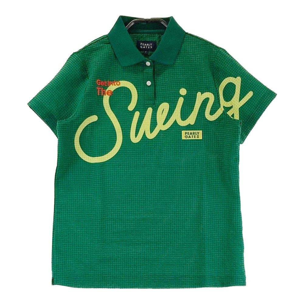サイズ：1 PEARLY GATES パーリーゲイツ 半袖ポロシャツ シアサッカー