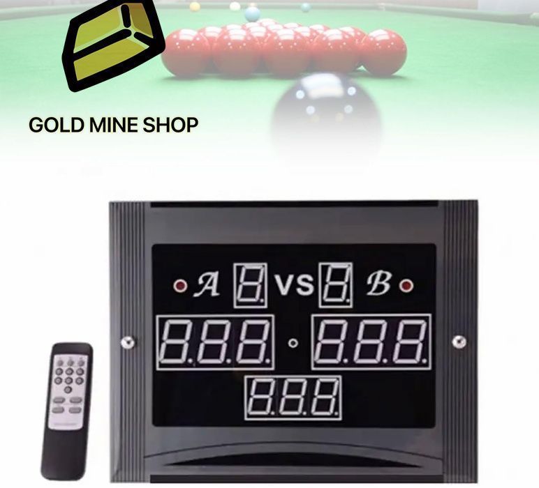 プロフェッショナル電子スヌーカースコアボード