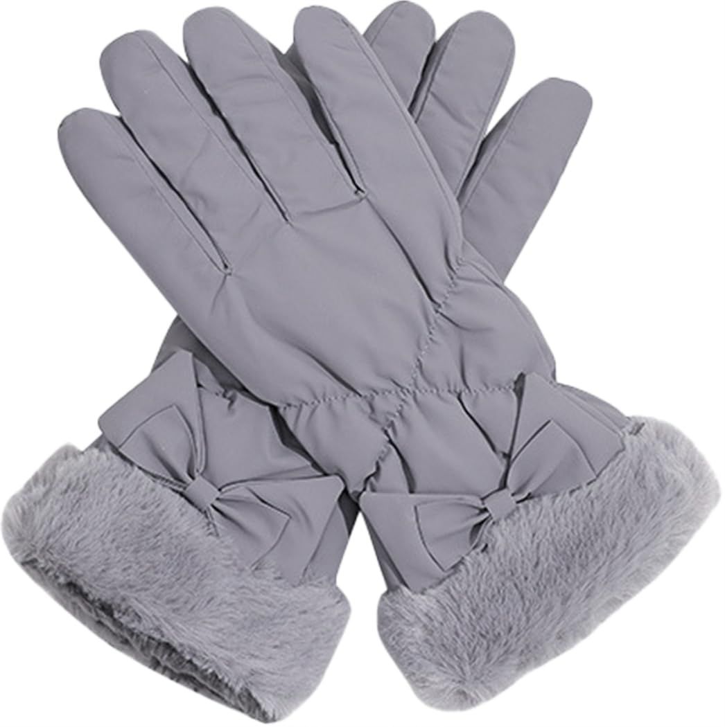 まもなく終了 ちょう結び付き 防風 暖かい 冷え対策 防寒グローブ 無地 五本指 おしゃれ ダウンコットン 通勤 指先まで裏起毛36℃恒温 防水 超軽量 レディース 通学 防寒 自転車 手袋 秋冬 Ekieta