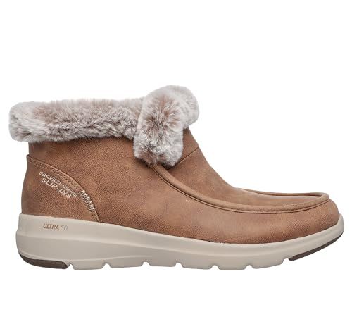 【日替わりセール】 スケッチャーズ SKECHERS スリップインズ グレイシャル ウルトラ コージー ゲットアウェイ チェストナット 144221-CSNT 手頃な値段