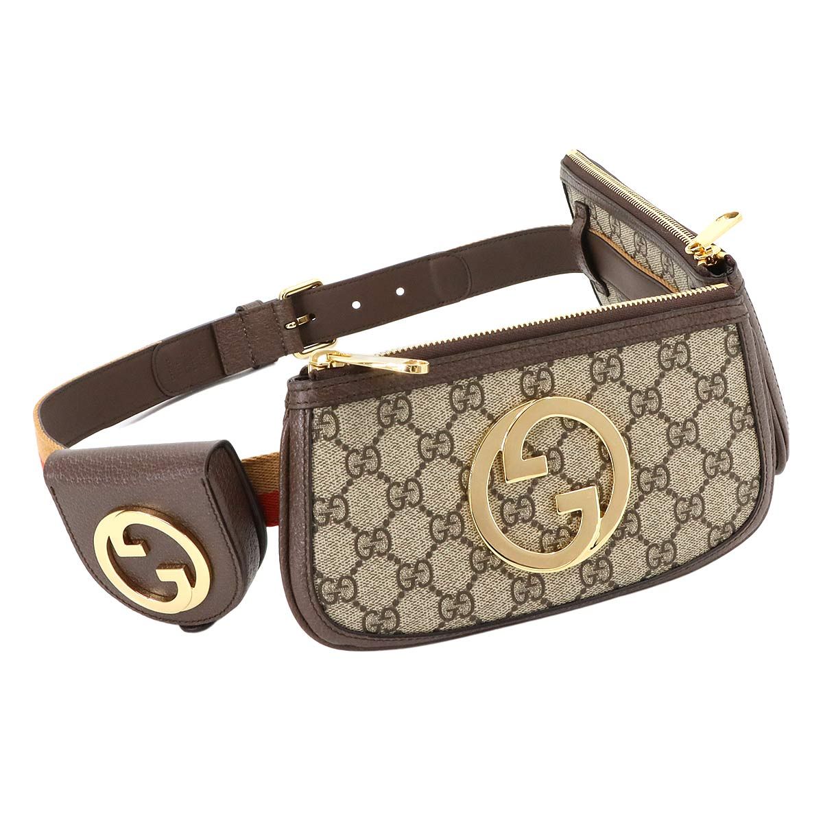 入手困難⭐️GUCCI GGスプリーム ベルト レザー ブラウン系 レディース 未使用 展示品 グッチ GUCCI GGスプリーム ブロンディ ベルト