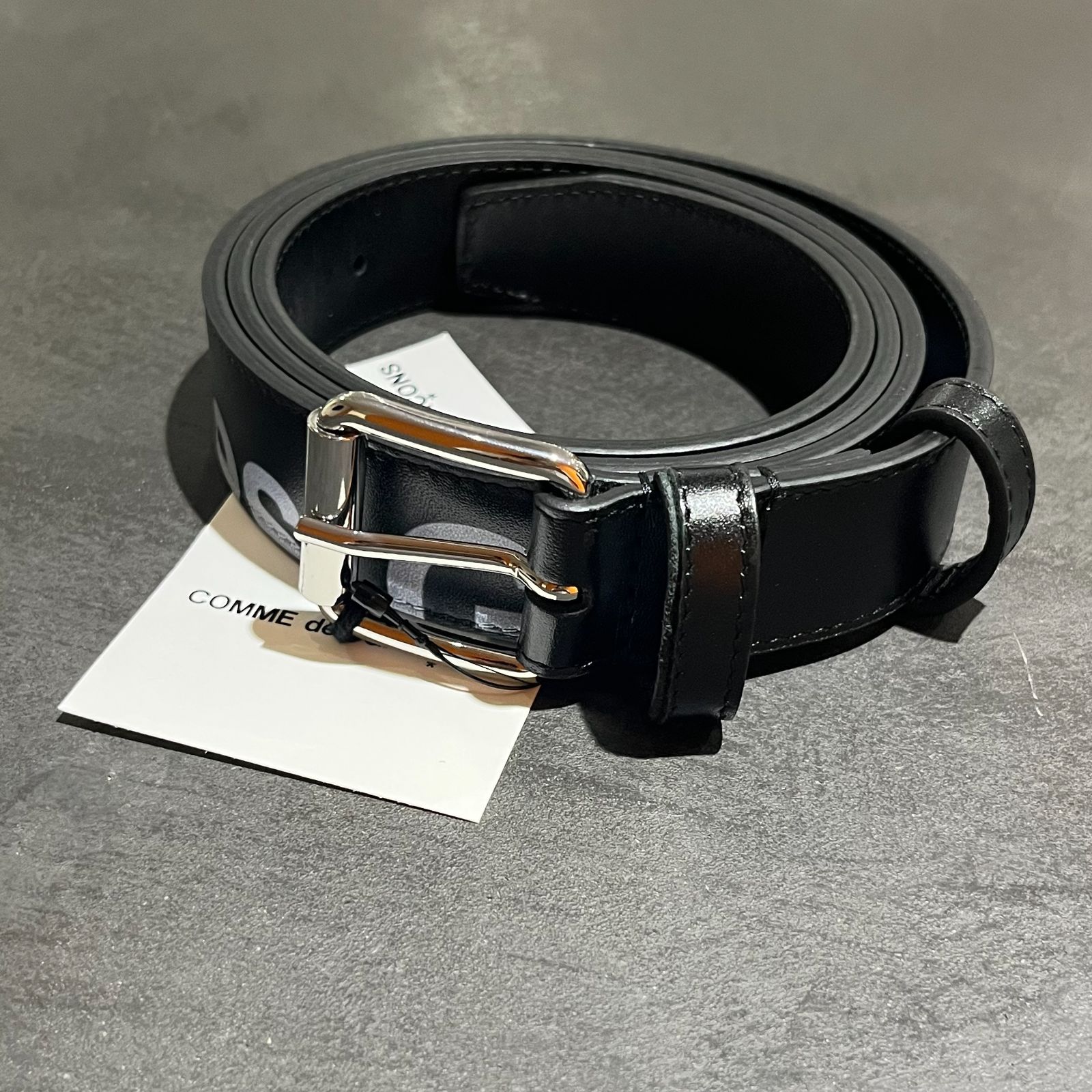 美品 COMME des GARCONS Hugeロゴ ベルト レザー S 黒 楽天市場】コムデギャルソン COMME des GARCONS メンズ ベルト