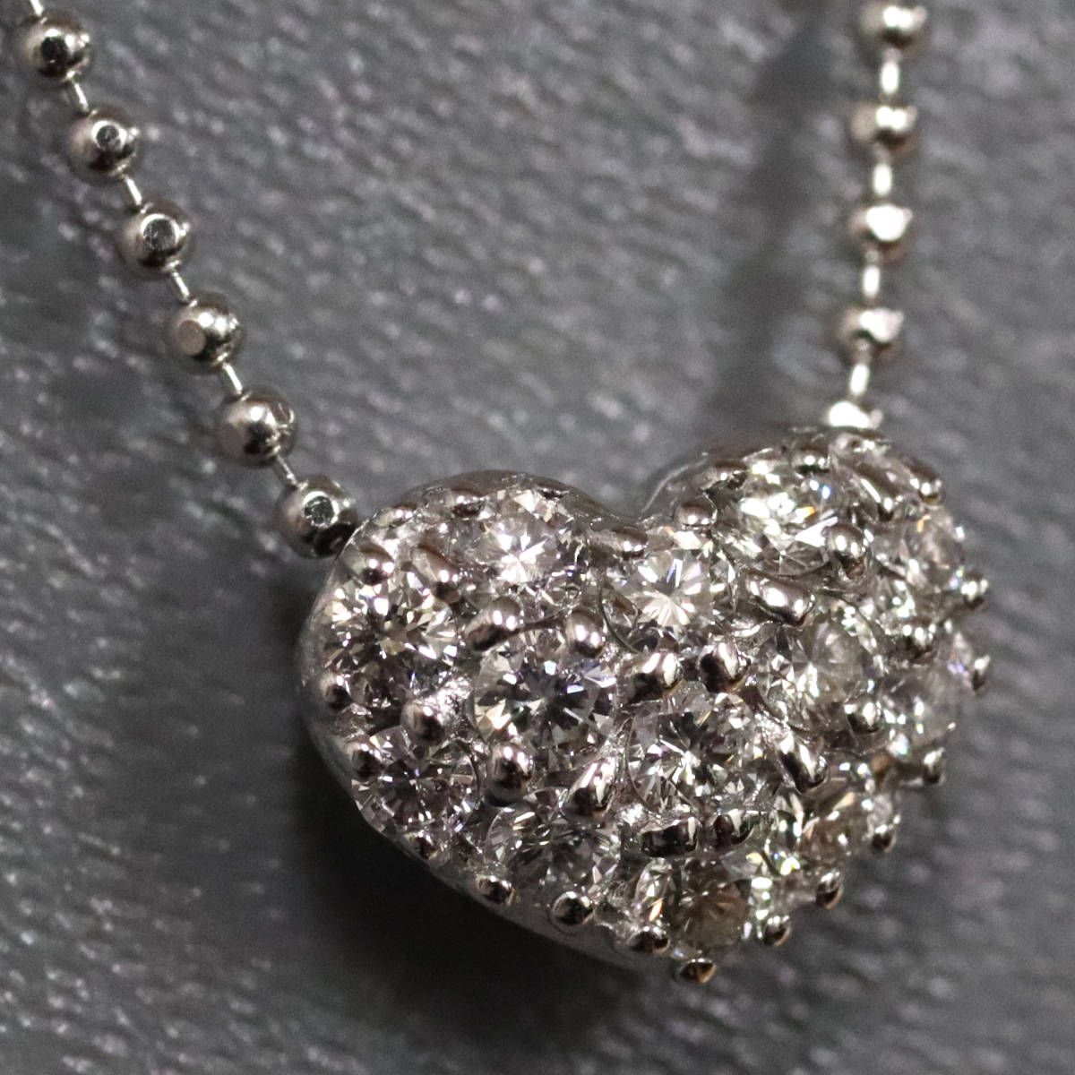 Ponte Vecchio ポンテヴェキオ ハート型ダイヤネックレス 未使用Ponte