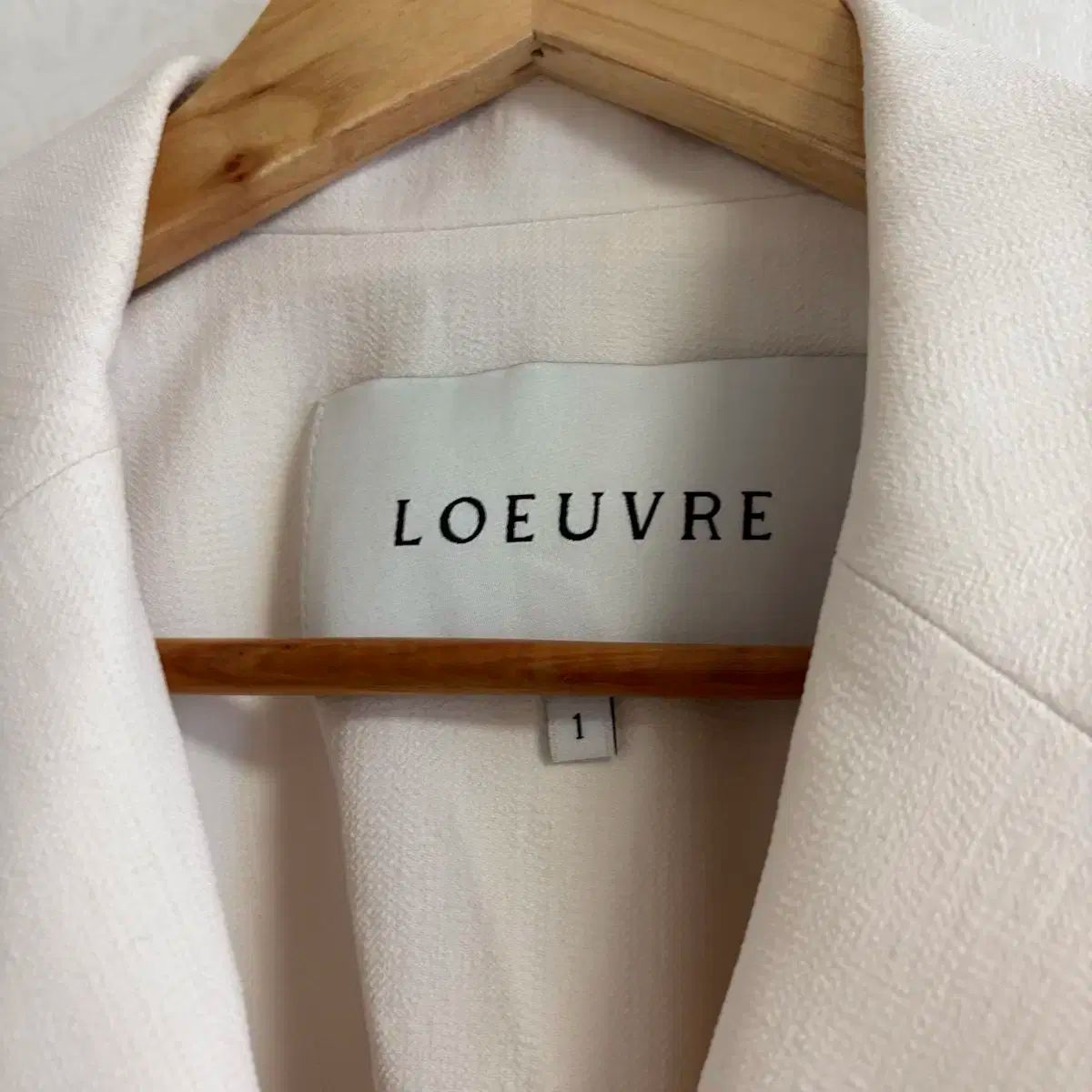 LOEUVRE ルーブル クロップド 半袖 ジャケット アイボリー GULLKHAN_COM