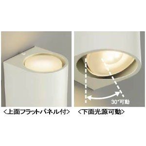 パワフルな 在庫 DAIKO LEDブラケットライト ランプ付 プルレス 光源可動 LEDユニットフラット形 径90mm 6.2W×2灯 大光電機 広角形 上側 中角形 下側 電球色 2700K 電気工事必要 ホワイト DBK-38887Y