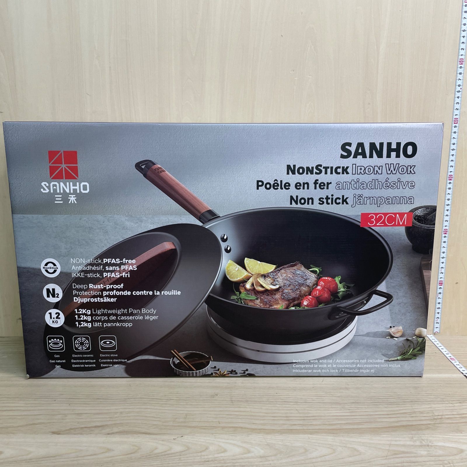 コストコ 新品 サンホ 鉄製深型フライパン　蓋付き 32cm サンホ 鉄製深型 フライパン 32cm | Costco Japan