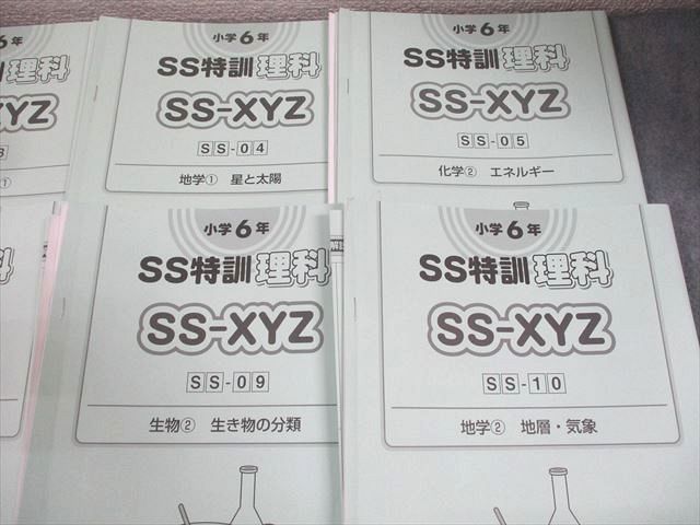 SAPIX サピックス 小6 理科 SS特訓 SS-XYZ SS-01～11 2024年度版 全