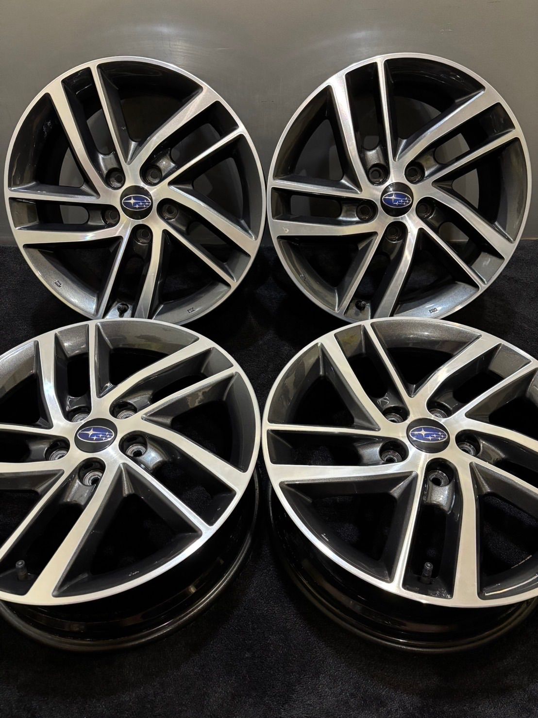 スバル STI 純正オプションホイール 17×7J+55 114.3 レヴォーグ ☆スバル レヴォーグ VN 純正 OP SAA 17インチ 7J +55 114.3 5H