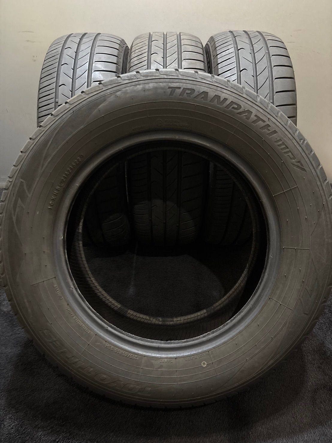 夏のセール！ 215 65R16 TOYO TRANPATH mpZ 22年製 夏タイヤ サマータイヤ 4本 アルファード ヴェルファイア 南6-K358 【格安SALEスタート！】