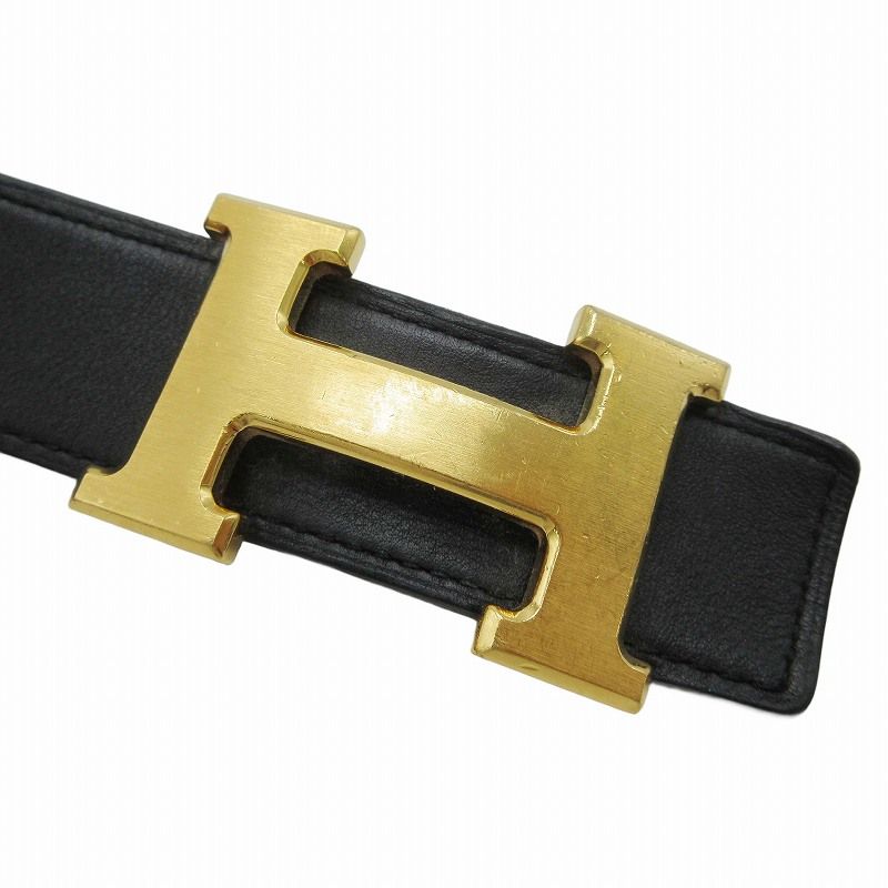 2016年 エルメス HERMES Hロゴ バックル レザー ベルト 小物