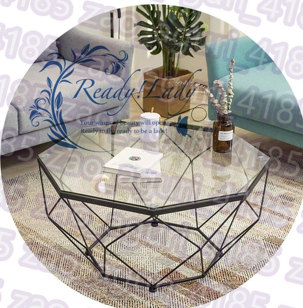 サイドテーブル レトロモダン イタリア風デザイン メタリックトップ