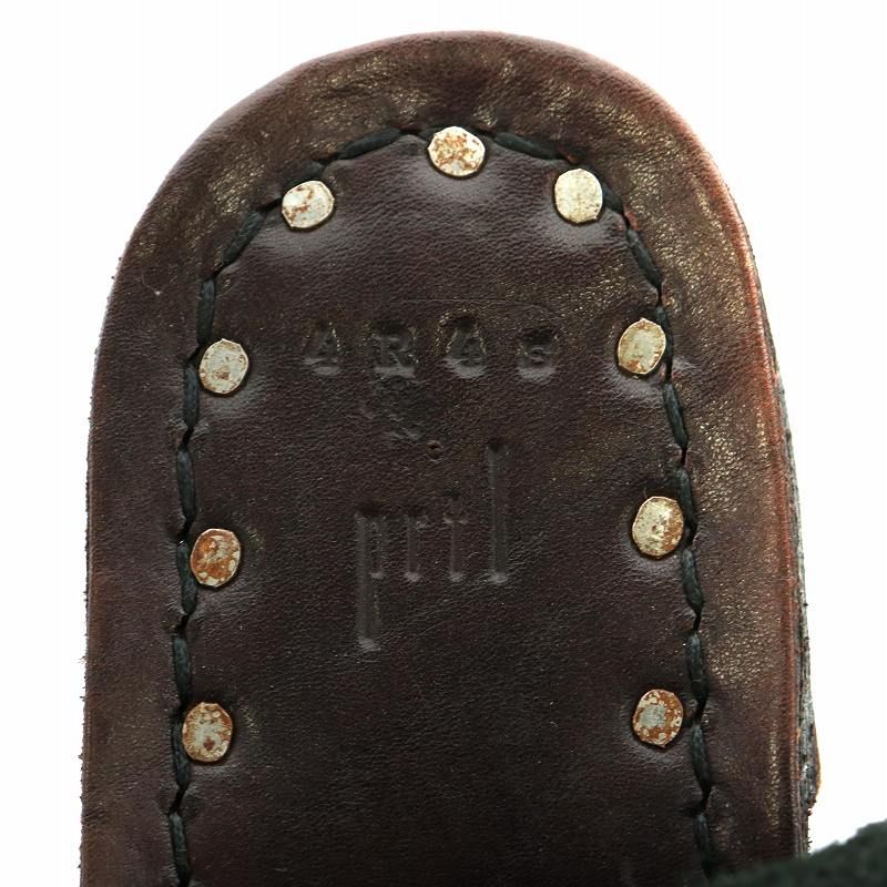portaille ポルタユ トングサンダル レザー 5 26.5cm 27.0cm 黒