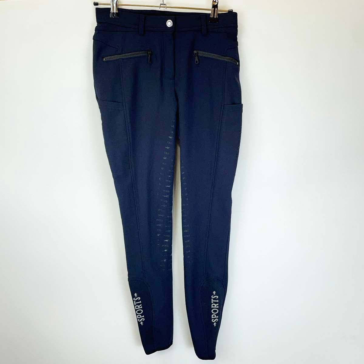 SCHOCKEMOHLE ショッケミューレ 乗馬キュロット パンツ 38 ネイビー レディース ウェア