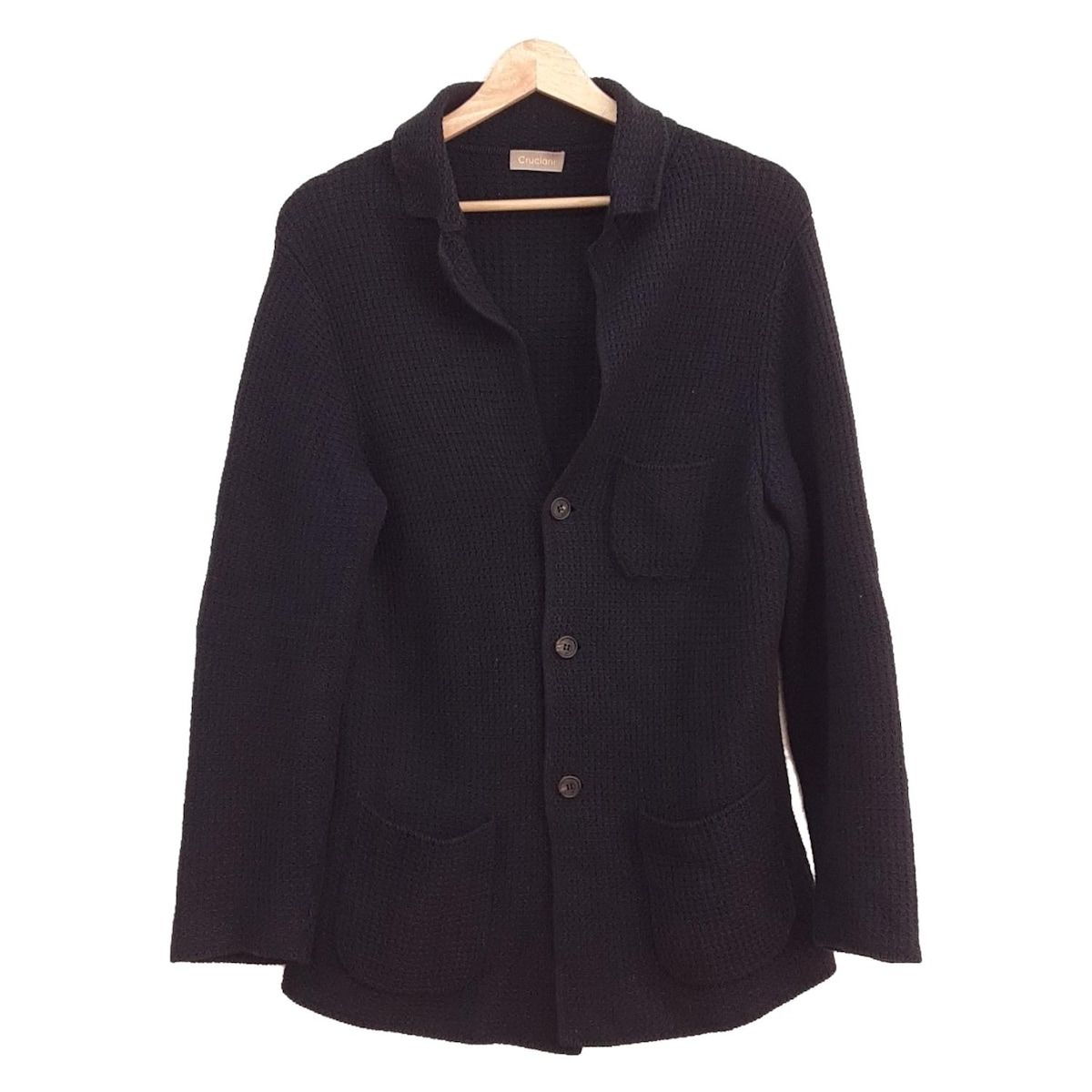 Cruciani クルチアーニ カーディガン サイズ46 XL メンズ - ダークネイビー 長袖