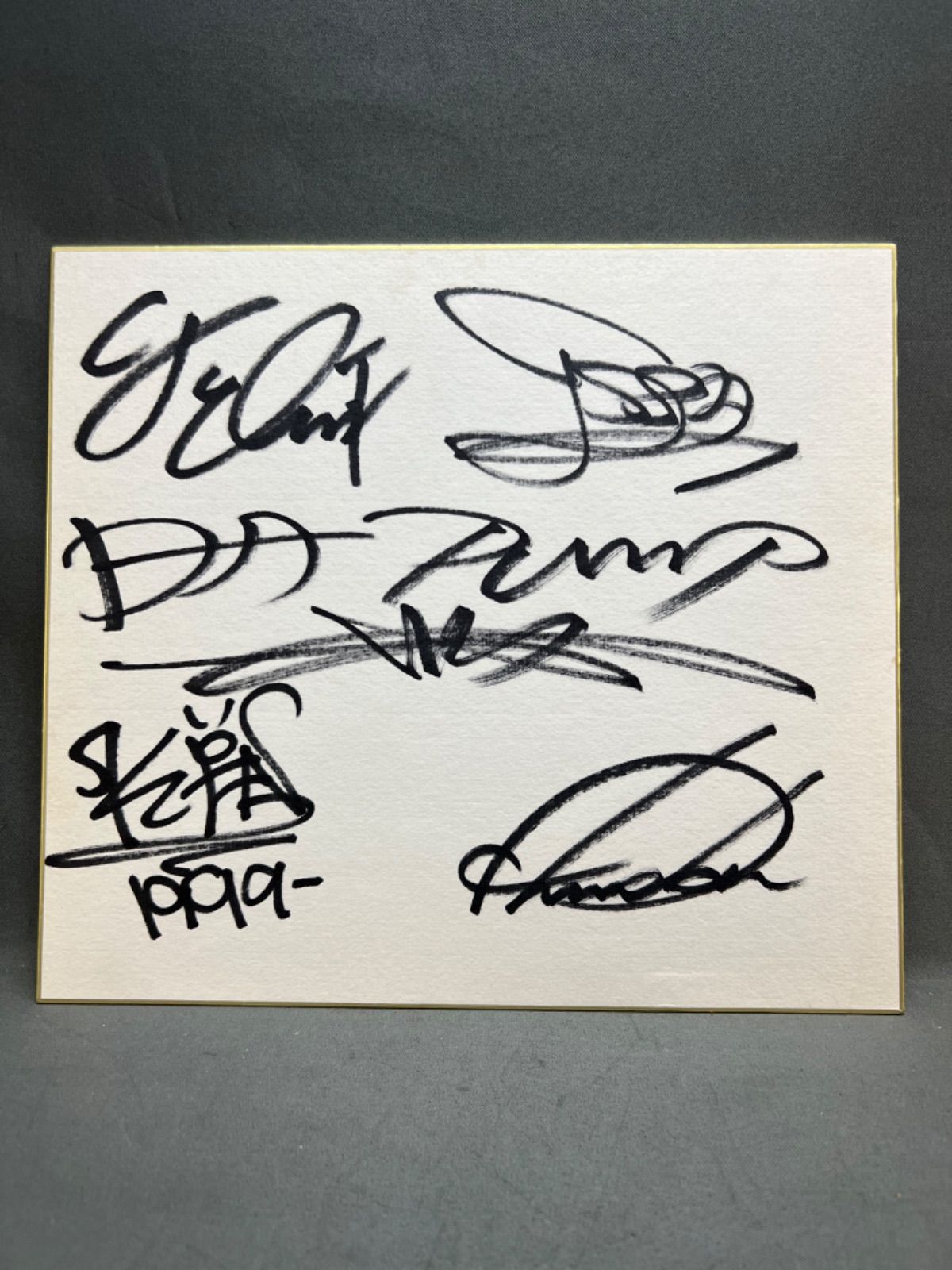 DA PUMP  直筆サイン　色紙　1999年-0