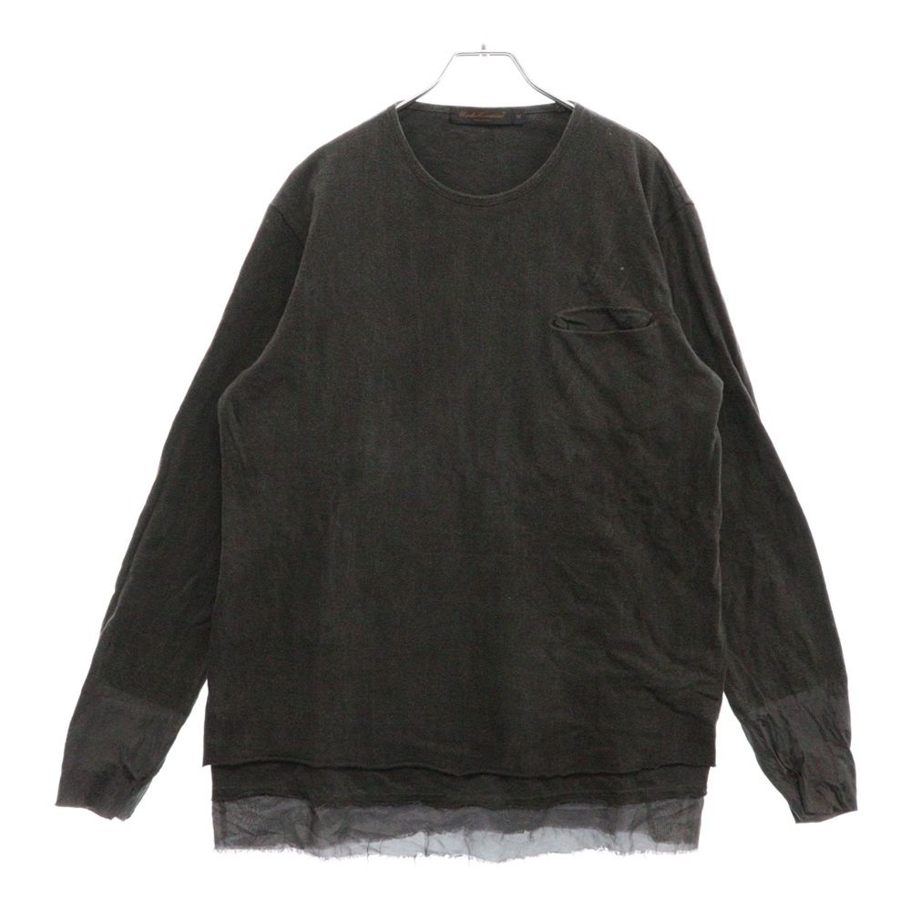 UNDERCOVER ISM (アンダーカバーイズム) 04AW but beautiful期 アーカイブ ピリング加工 長袖Tシャツカットソー B222-CS2 カーキ