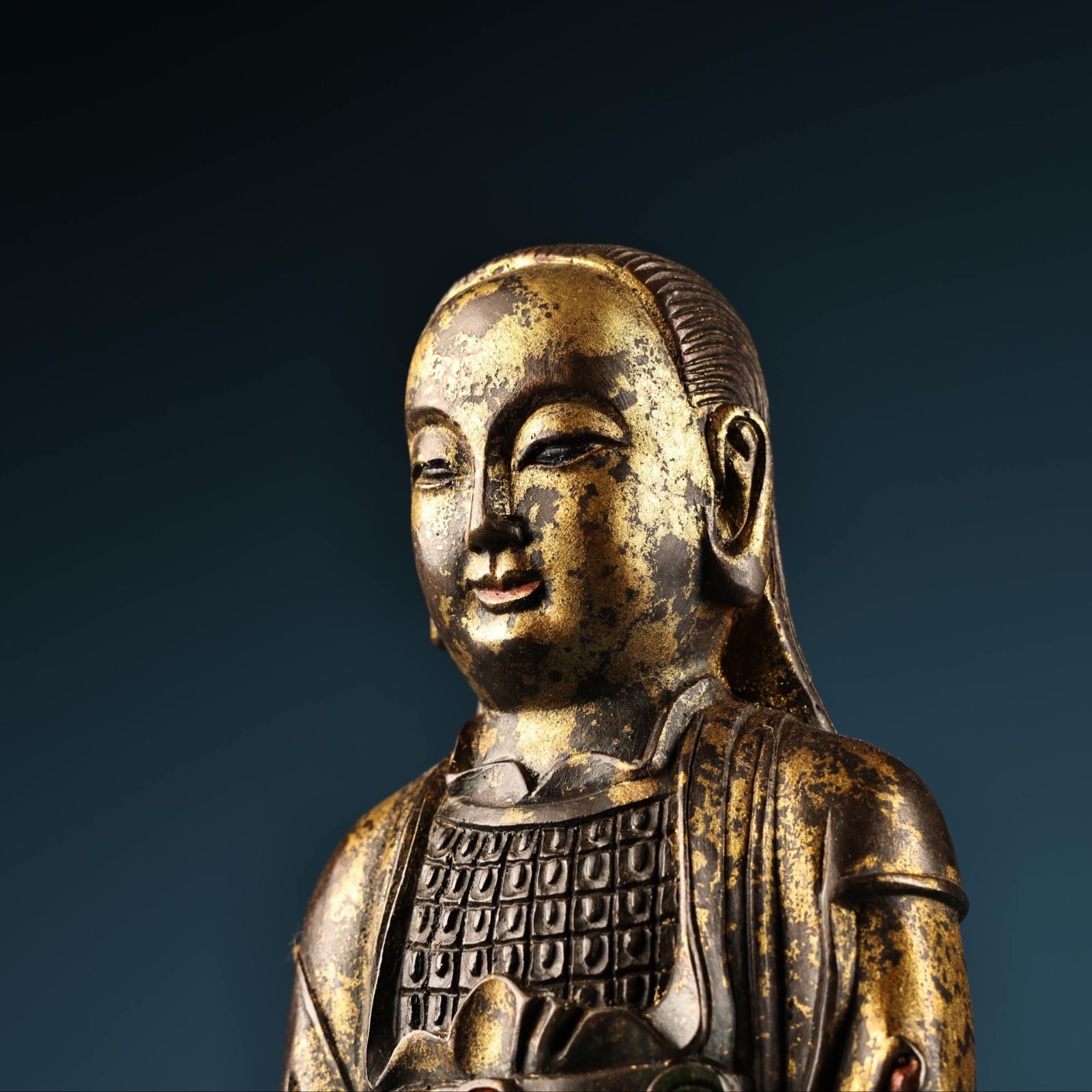 新品未開封 百済観音 ポリストーン製塗装済みフィギュア 海洋堂 新品未