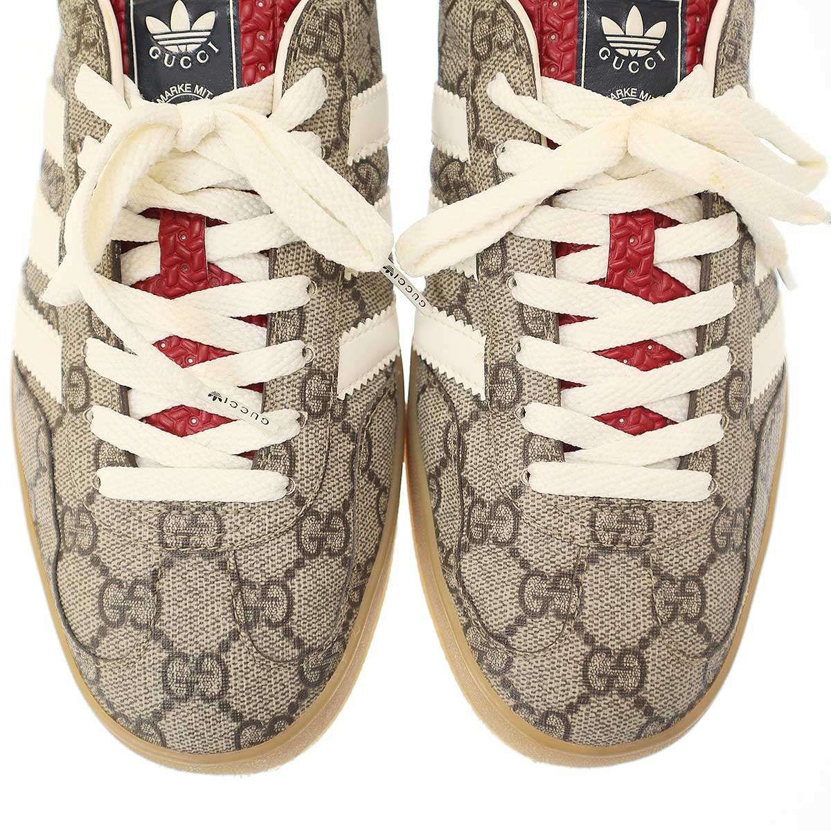 GUCCI×adidas グッチ×アディダス Gazelle Beige Tone/Core White