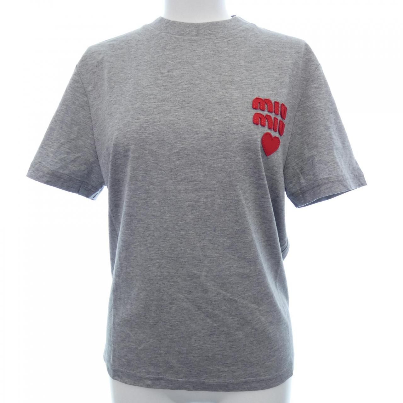 MIU MIU ミュウミュウ　Tシャツ ミュウミュウ スーパーコピー Tシャツ MIUMIU 100％テンセル