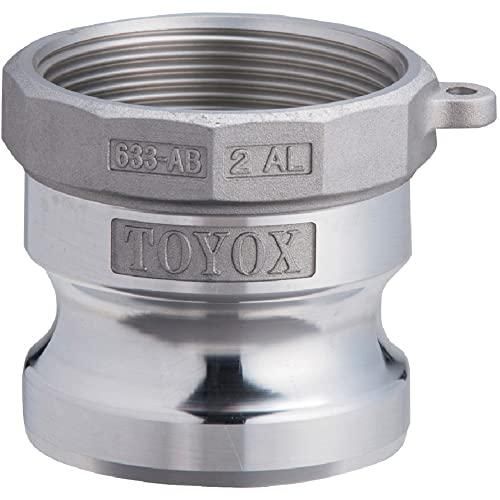 2営業日で発送 トヨックス TOYOX トヨックス 633-AB 633-AB カムロック アダプター 雌ネジ 4インチ AL