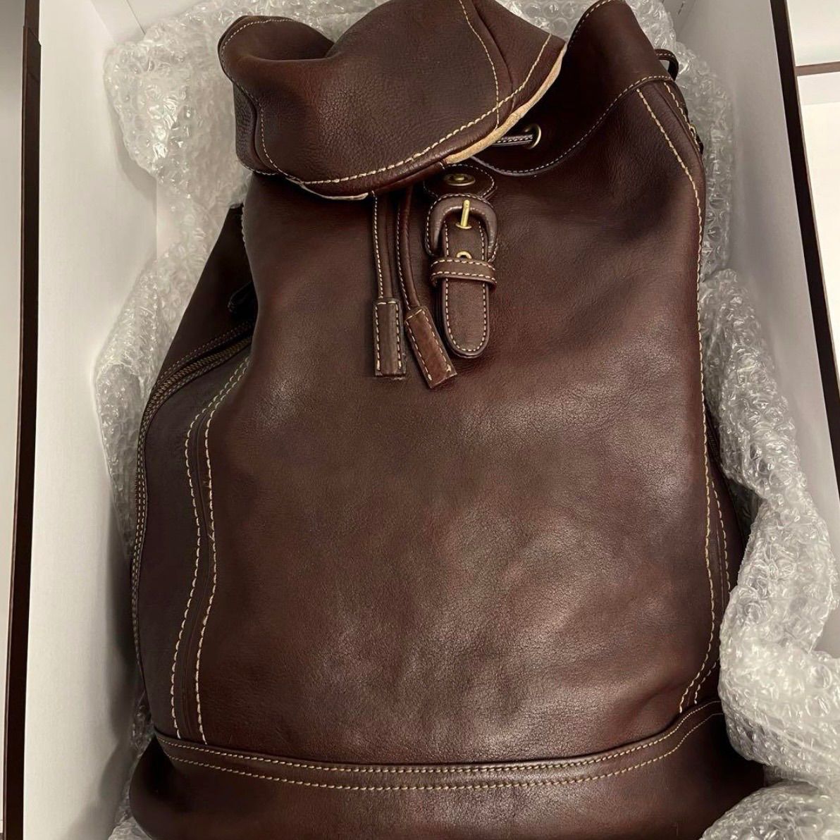 ✨箱付き 土屋鞄 トーンオイルヌメ ソフトバックパック こげ茶