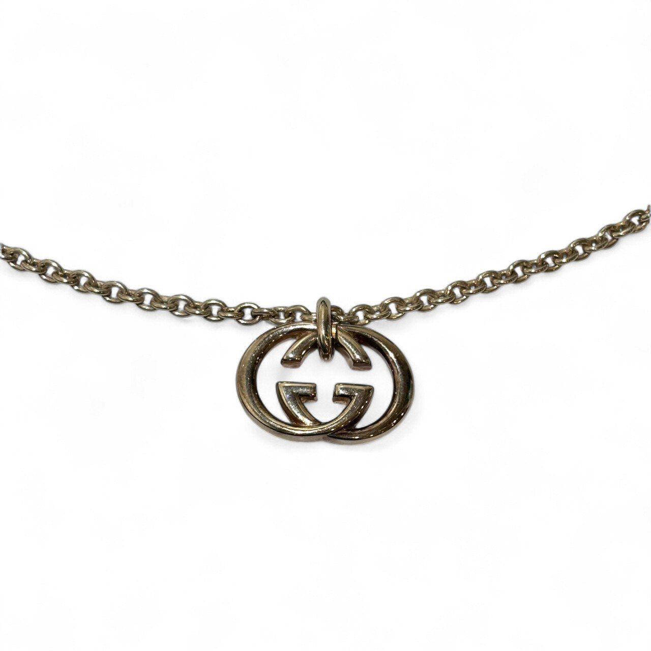 GUCCI グッチ 190484-J8400-8106 SV925 GG インターロッキングペンダントネックレス ユニセックス シルバー