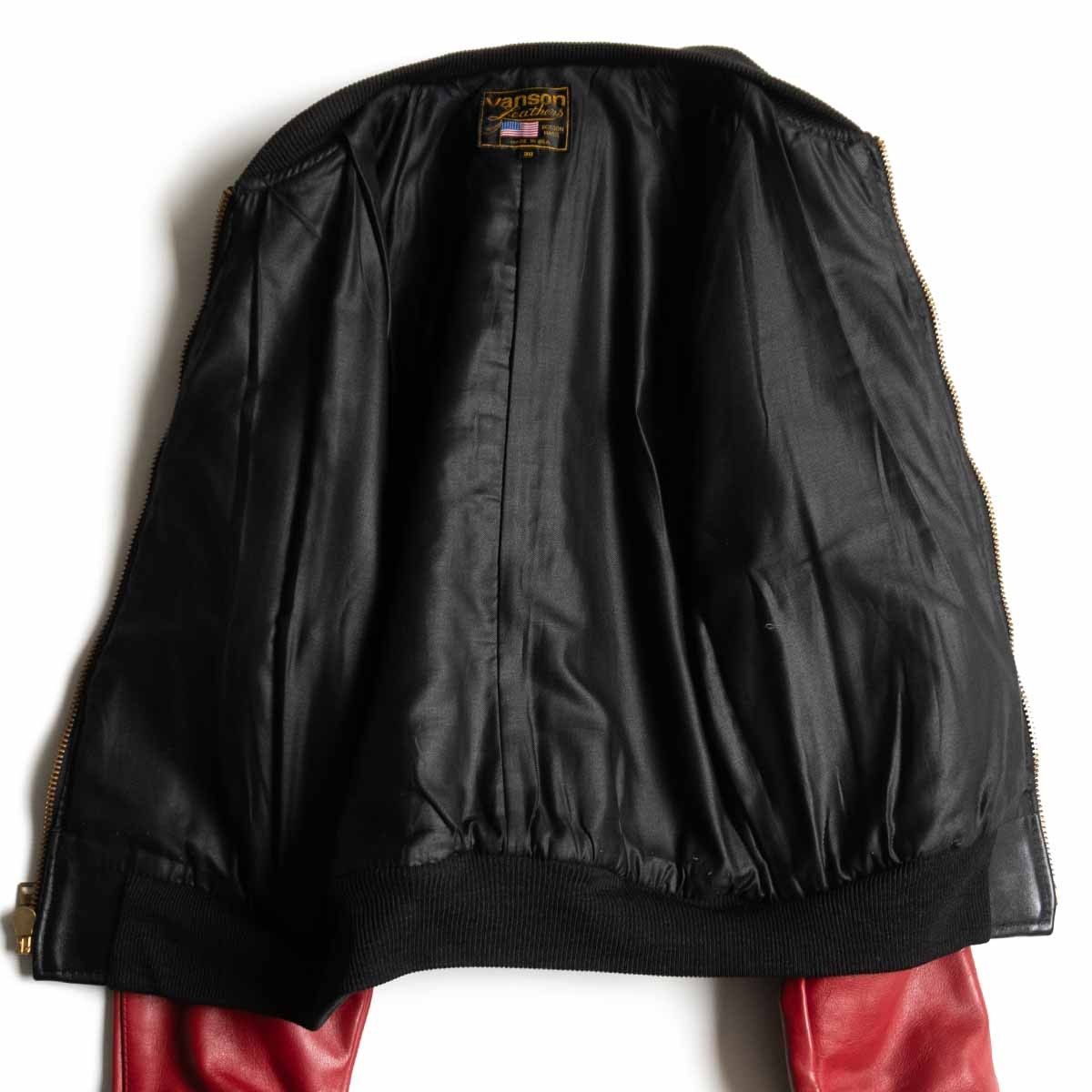 VANSON 米国製 TJV オールレザー スタジャン レザージャケット 36 VANSON バンソン TJ チームジャケット ブラック アメリカ製 米国製